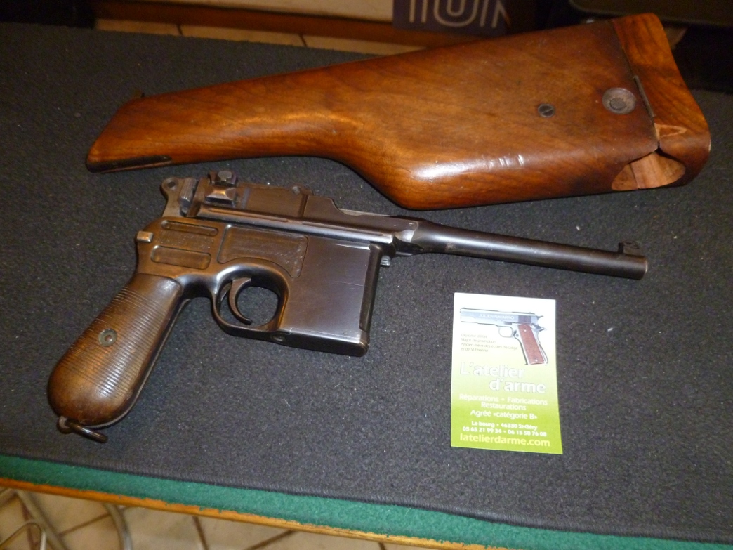 Pistolet C96 MAUSER calibre 7,63 mauser