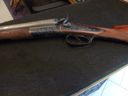 Trés beau fusil à chiens cal 20 Damas